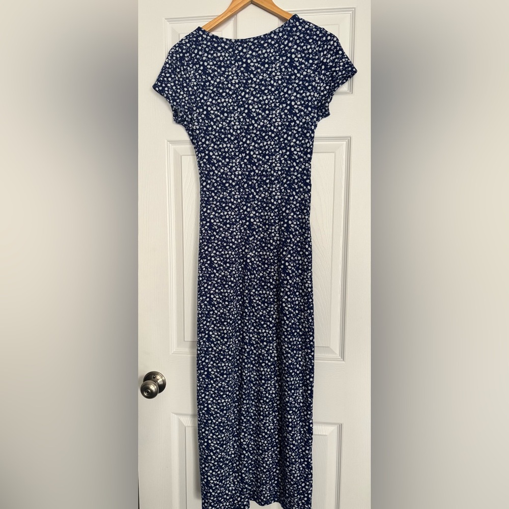 Rebel Sugar Women’s Blue Navy Floral Maxi Dress - Picture 3 of 4